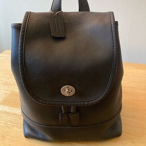 Vintage COACH Large Daypack: Black/Nickel F2P-9791 Made in Costa Rica 2002